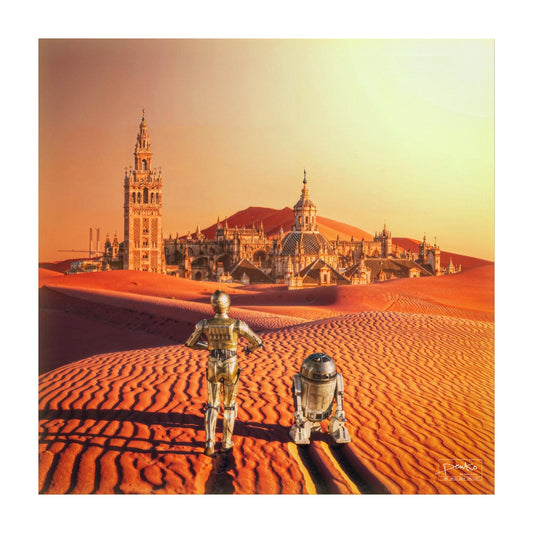 Dos androides van por el desierto y...